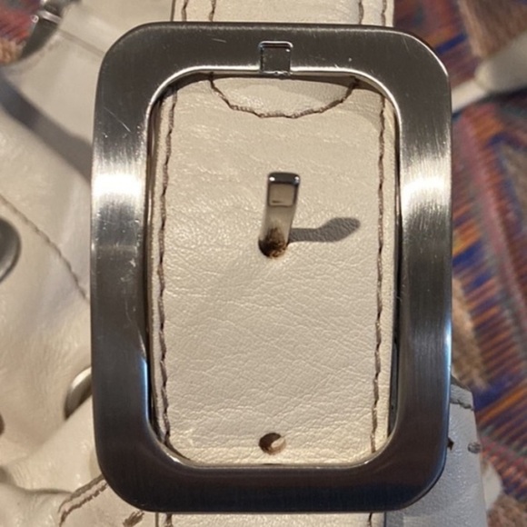 Vintage GUC Cole Hann leather Ecru shoulder bucket bag - Picture 7 of 7